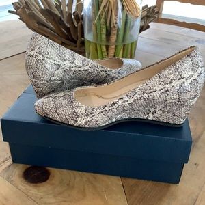 Size 6.5 Cole Haan Snake Print Wedges